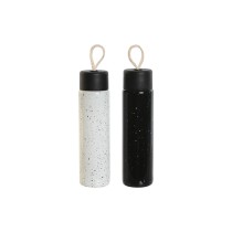 Thermal Bottle Home ESPRIT White Black 350 ml (2 Units)