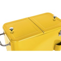 Portable Fridge Home ESPRIT Yellow Steel polypropylene 56 L 74 x 43 x 80 cm