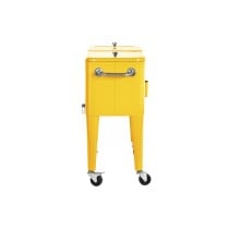 Glacière Home ESPRIT Jaune Acier polypropylène 56 L 74 x 43 x 80 cm