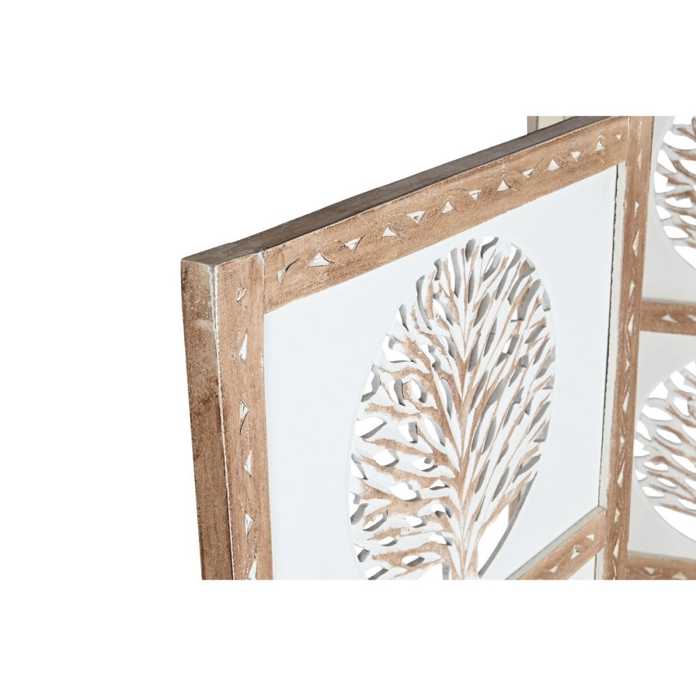 Paravent Home ESPRIT Blanc Naturel Bois de manguier Bois MDF 153 X 2,3 X 182 CM