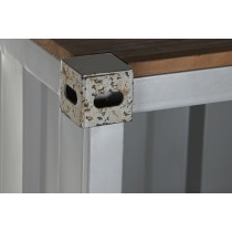 Shelves Home ESPRIT Grey Sky blue Metal MDF Wood 87 x 44 x 168,5 cm