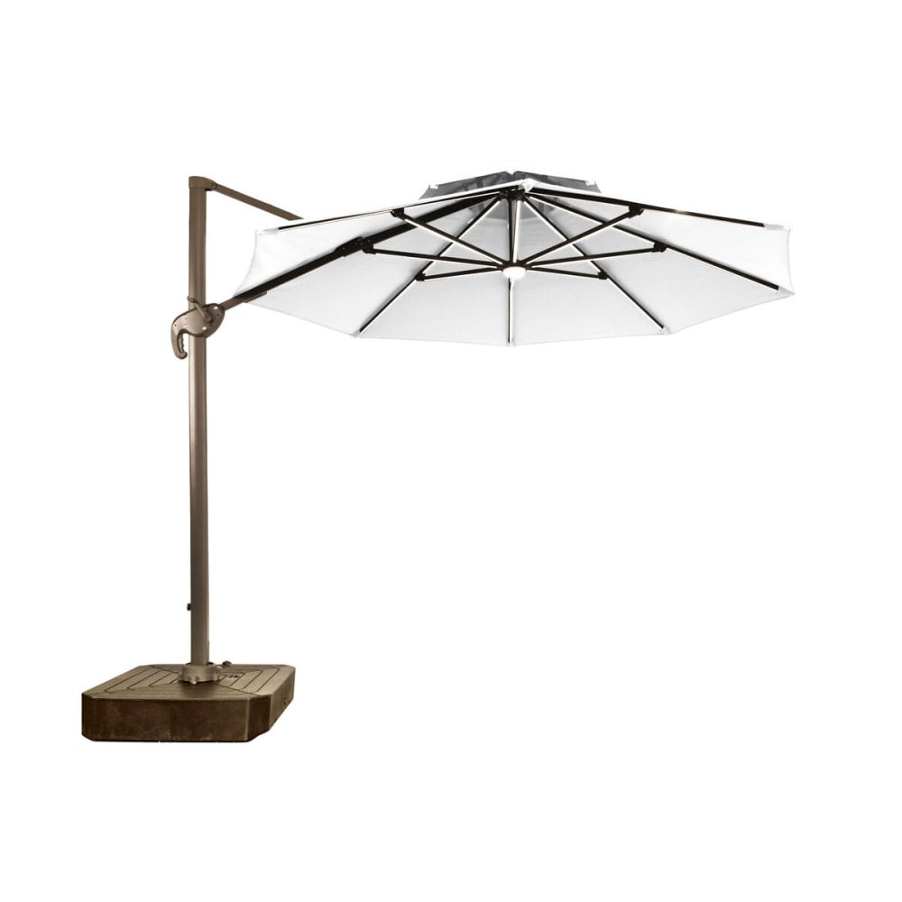 Sonnenschirm Home ESPRIT Dunkelgrau Hellbraun 290 x 350 x 280 cm