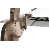 Sonnenschirm Home ESPRIT Dunkelgrau Hellbraun 290 x 350 x 280 cm