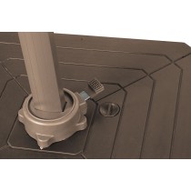 Parapluie Home ESPRIT Gris foncé Marron Clair 290 x 350 x 280 cm