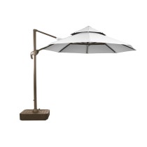 Umbrella Home ESPRIT Dark grey Light brown 290 x 350 x 280 cm