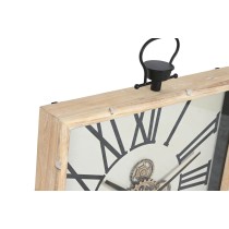 Wanduhr Home ESPRIT Weiß natürlich Metall Kiefernholz 60 x 8,5 x 73 cm