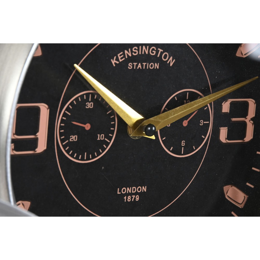 Horloge Murale Home ESPRIT Doré Argenté Métal Avion Vintage 77,5 x 15 x 46 cm