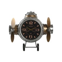 Wanduhr Home ESPRIT Gold Silberfarben Metall Flugzeug Vintage 50 x 10,5 x 49,5 cm
