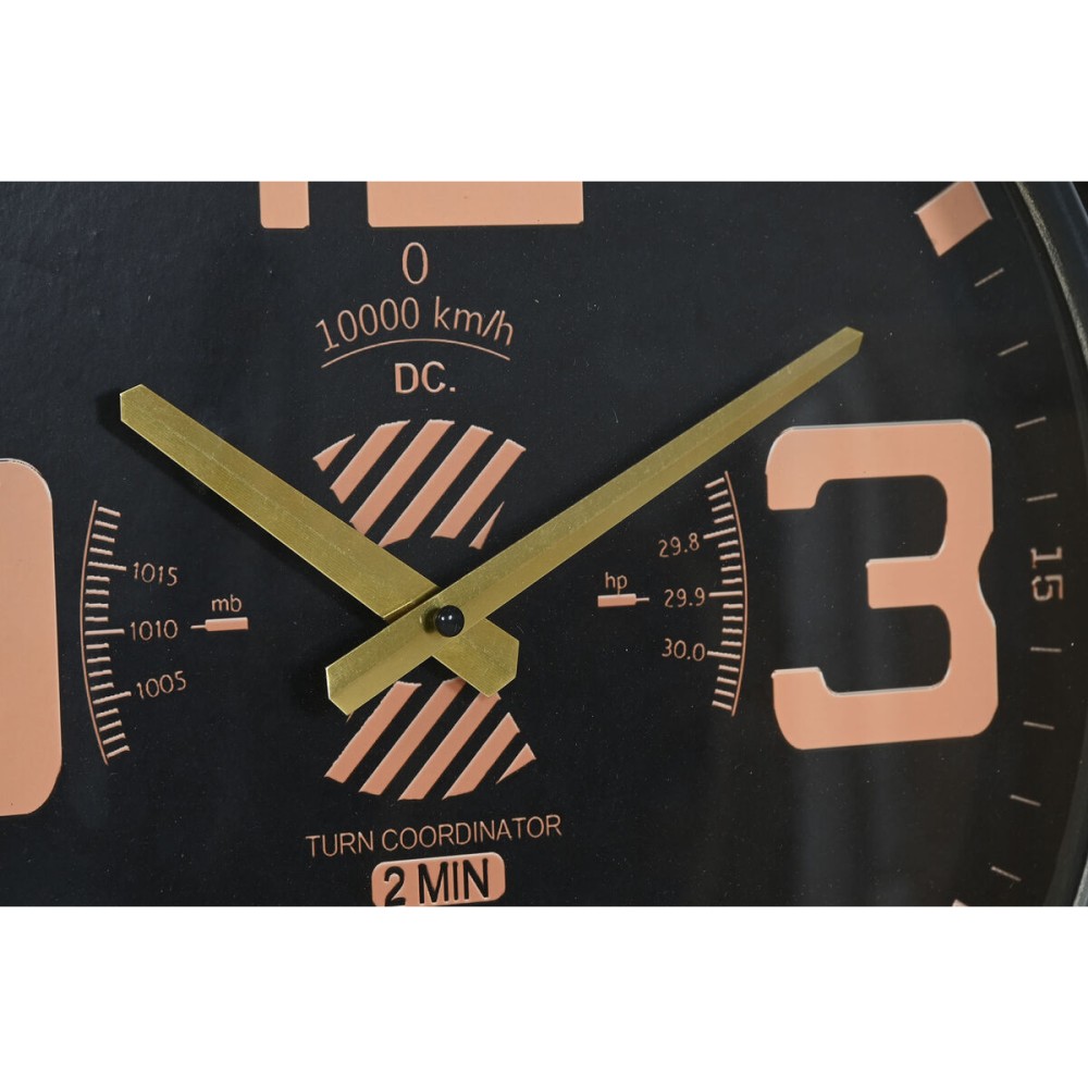 Wanduhr Home ESPRIT Braun Schwarz Metall Schiffsschrauben Vintage 118 x 24 x 134 cm