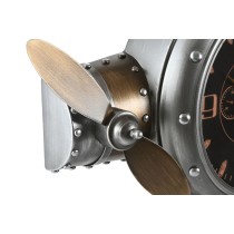Wanduhr Home ESPRIT Gold Silberfarben Metall Flugzeug Vintage 50 x 10,5 x 49,5 cm