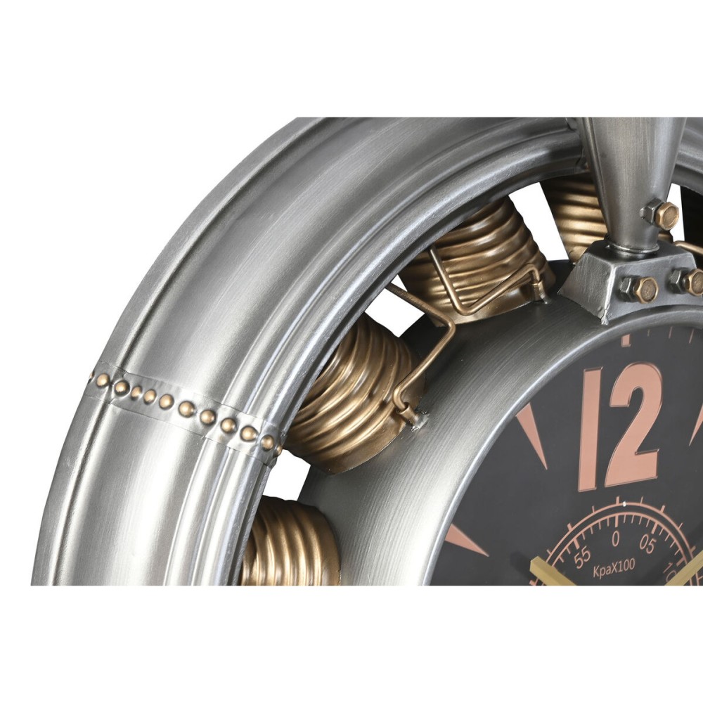 Wanduhr Home ESPRIT Gold Silberfarben PVC Metall Schiffsschrauben Vintage 133 x 24 x 120 cm