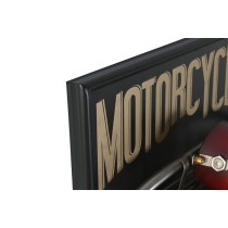Wanduhr Home ESPRIT Schwarz Rot Gold PVC Metall Motorrad Vintage 60 x 18 x 120 cm