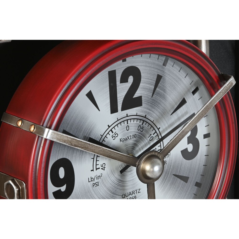 Wall Clock Home ESPRIT Black Red Golden PVC Metal Motorbike Vintage 60 x 18 x 120 cm