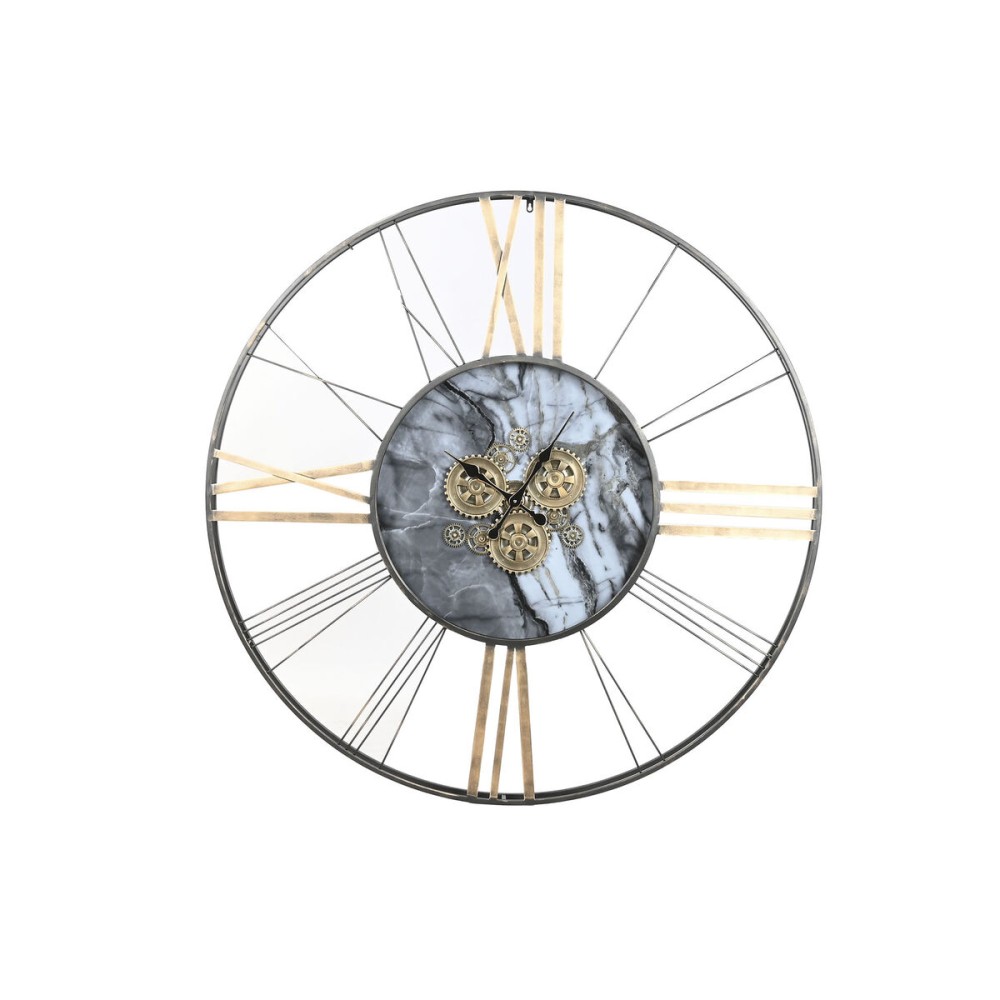 Horloge Murale Home ESPRIT Blanc Doré Métal 140 x 9 x 140 cm
