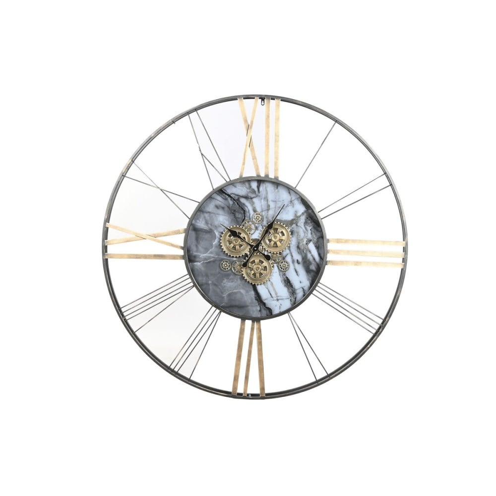 Wanduhr Home ESPRIT Weiß Gold Metall 140 x 9 x 140 cm