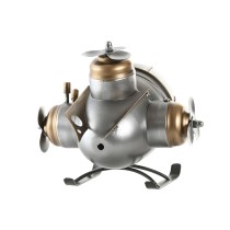 Bordur Home ESPRIT Gold Silberfarben Flugzeug Vintage
