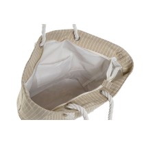Women's Handbag Home ESPRIT Blue Beige Natural 52 x 16 x 33 cm (2 Units)