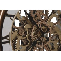 Horloge de table Home ESPRIT Noir Doré Vintage (2 Unités)