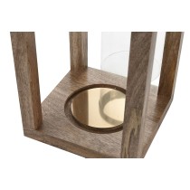 Kerzenschale Home ESPRIT Braun Stahl Mango-Holz 25 x 25 x 54 cm
