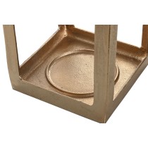 Laterne Home ESPRIT Gold Aluminium Kristall Moderne 20 x 20 x 74 cm