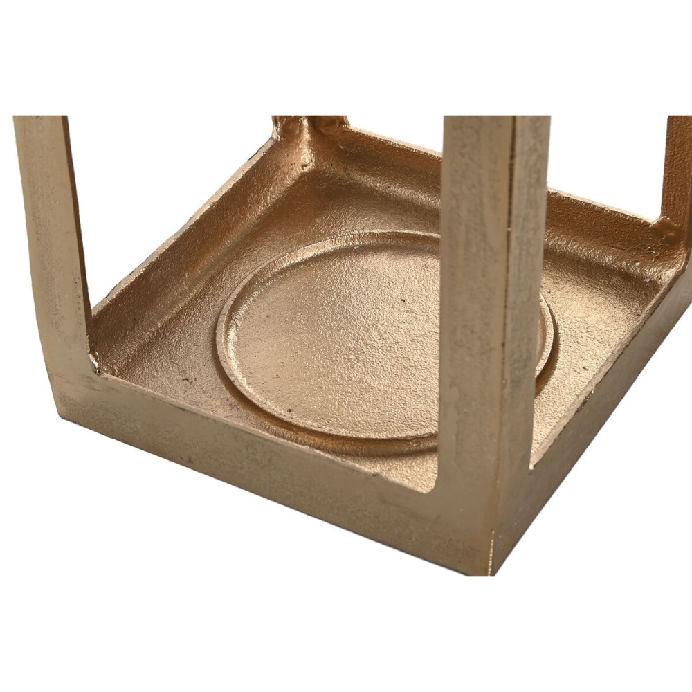 Laterne Home ESPRIT Gold Aluminium Kristall Moderne 20 x 20 x 74 cm