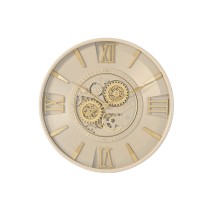 Horloge Murale Home ESPRIT Beige Doré Verre Fer 60 x 8 x 60 cm