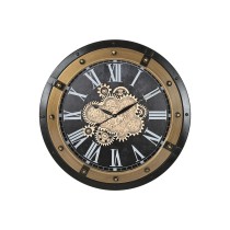 Horloge Murale Home ESPRIT Noir Doré Fer 80 X 8,5 X 80 cm