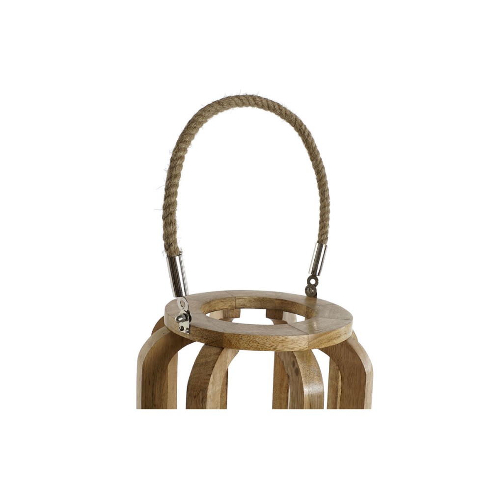 Kerzenschale Home ESPRIT natürlich Kristall Mango-Holz 25 x 25 x 35 cm