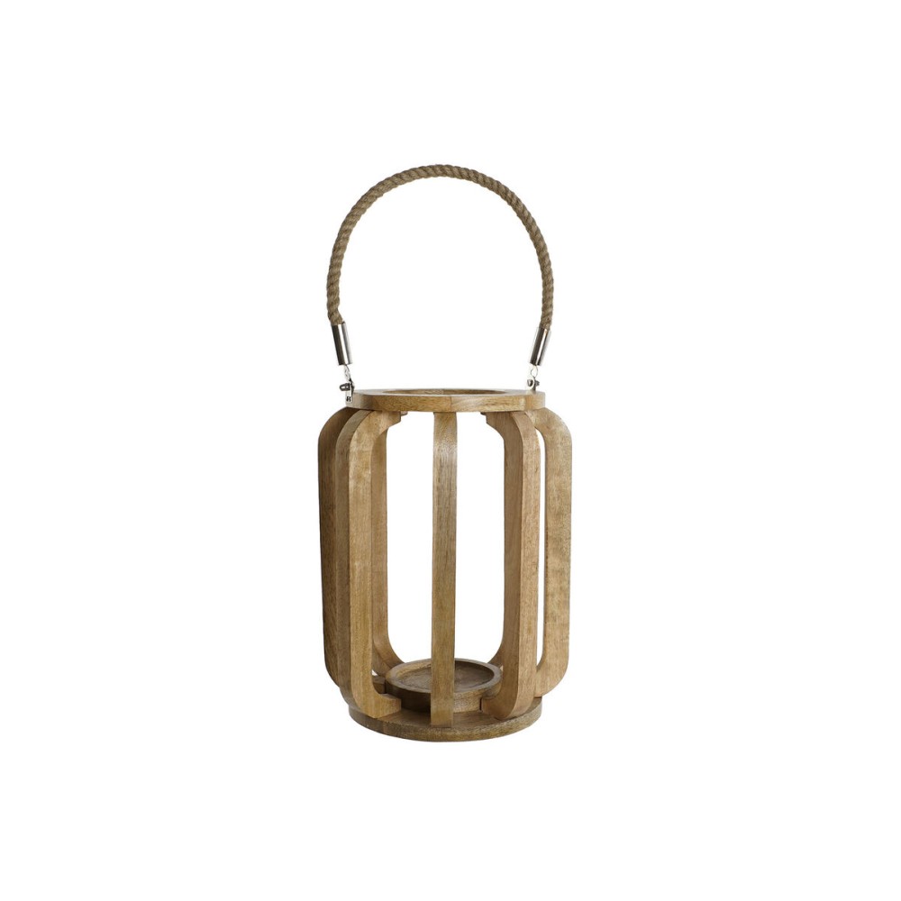 Kerzenschale Home ESPRIT natürlich Kristall Mango-Holz 25 x 25 x 35 cm