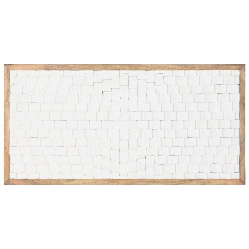 Kopfende des Betts Home ESPRIT Weiß natürlich 160 x 4 x 80 cm