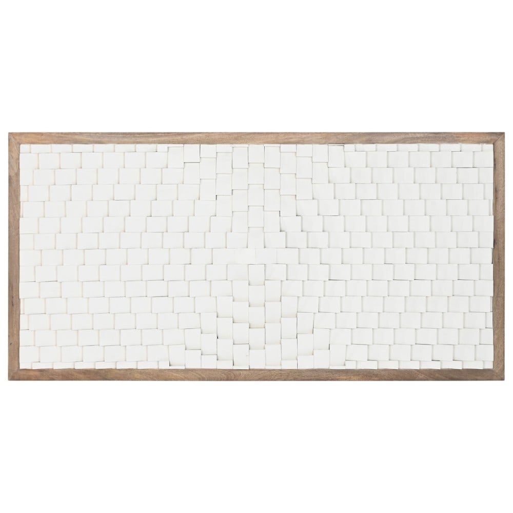 Kopfende des Betts Home ESPRIT Weiß natürlich 180 X 5 X 90 CM