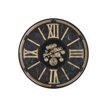 Horloge Murale Home ESPRIT Noir Doré Métal Verre 127 X 9 X 127 cm
