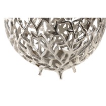 Kerzenschale Home ESPRIT Silberfarben Aluminium 20 x 20 x 18 cm