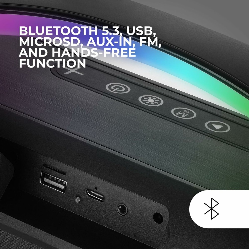 Haut-parleurs bluetooth portables Mars Gaming MSPULSE Noir 4 W 50 W