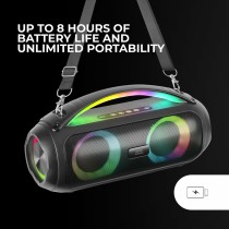 Haut-parleurs bluetooth portables Mars Gaming MSPULSE Noir 4 W 50 W