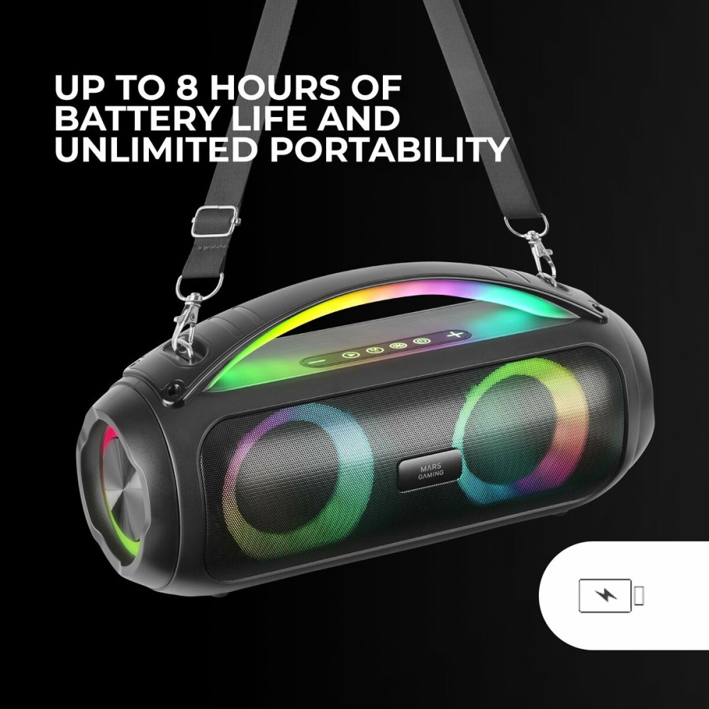Haut-parleurs bluetooth portables Mars Gaming MSPULSE Noir 4 W 50 W