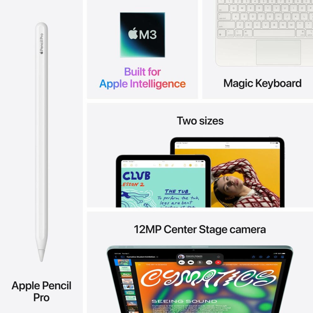 Tablet Apple iPad Air M3 13" M3 8 GB RAM 512 GB Grau