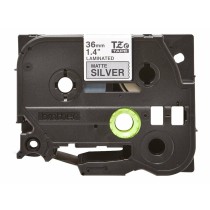 Laminated Tape for Labelling Machines Brother TZe-M961 Black Black/Silver Silver