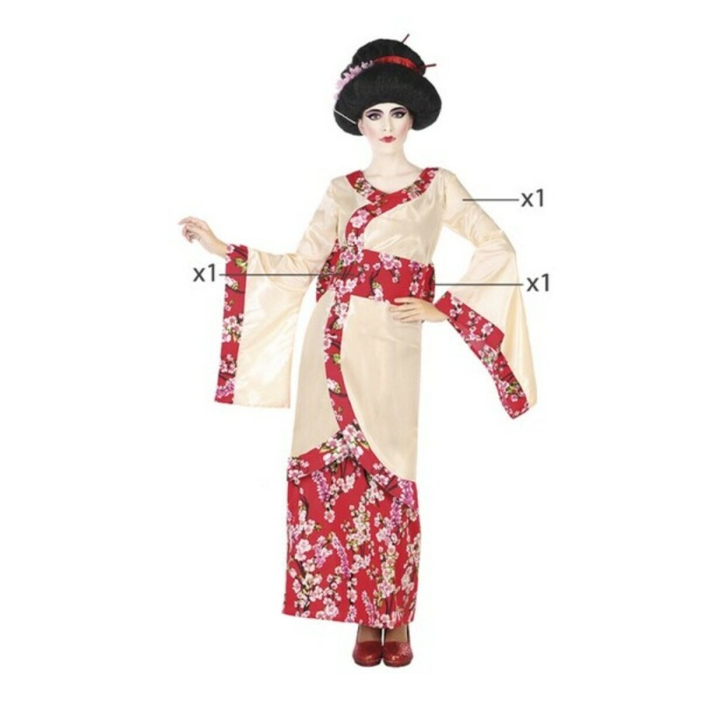 Costume for Adults Pink (2 pcs) Geisha