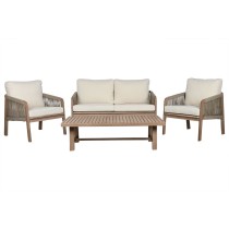 Gartenmöbel Home ESPRIT Braun 138 x 79 x 83 cm 138 x 79 x 65 cm (4 Stücke)