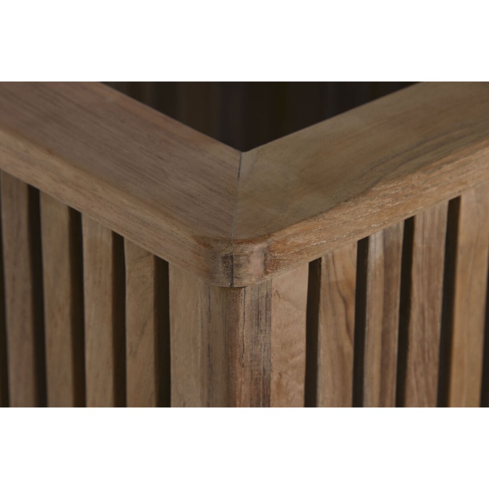 Cache-pot Home ESPRIT bois de teck 34,5 x 34,5 x 37 cm