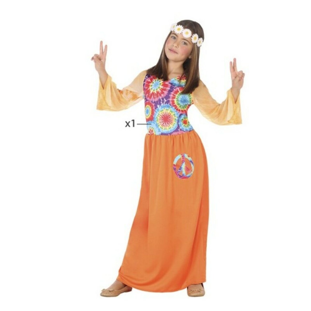 Déguisement pour Enfants Hippie Orange (1 Pc)