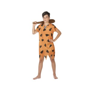 Costume for Children Caveman Orange (1 Pc)