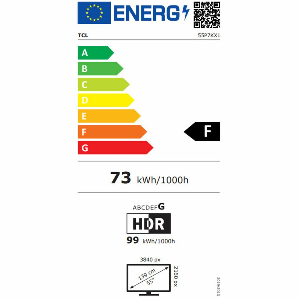 TV intelligente TCL 55P7K 55" 4K Ultra HD HDR QLED