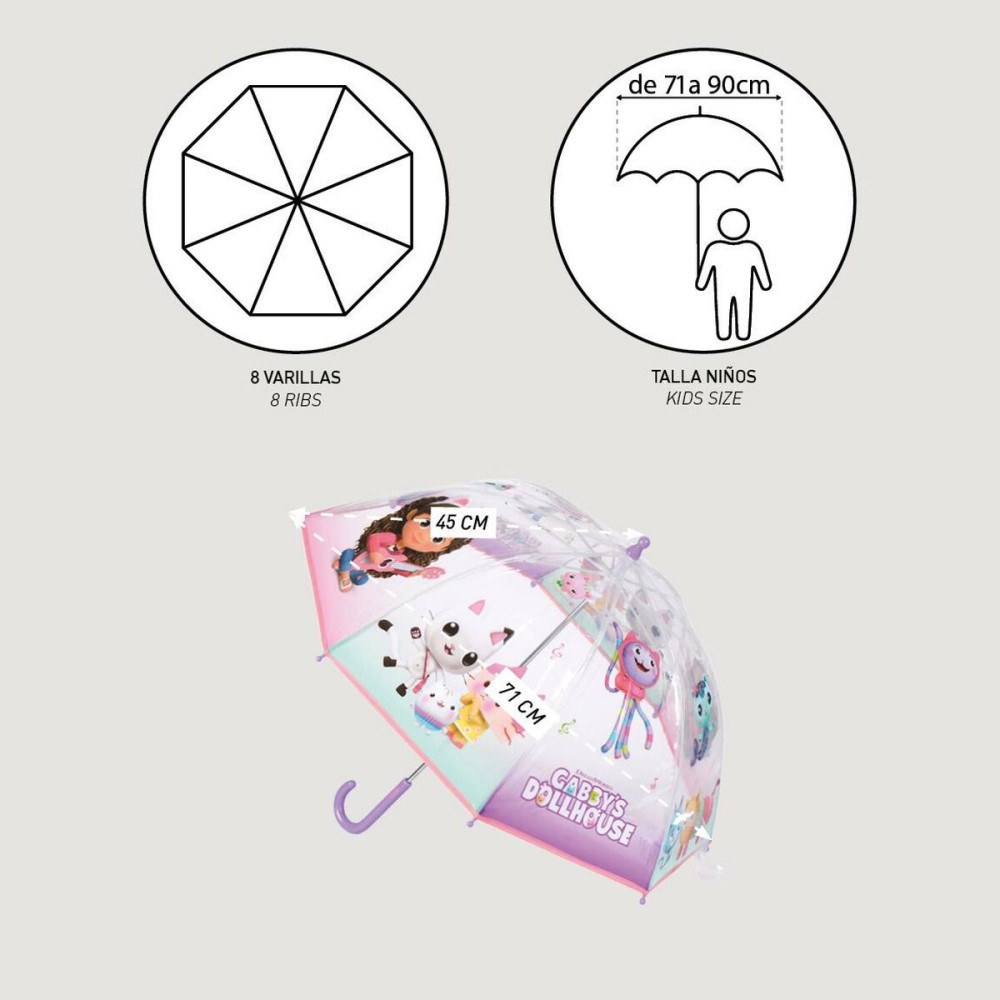 Parapluie Gabby's Dollhouse Ø 71 cm Lila