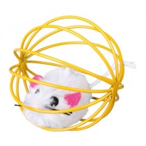 Jouets Trixie Mouse in a Wire Ball Multicouleur Polyester