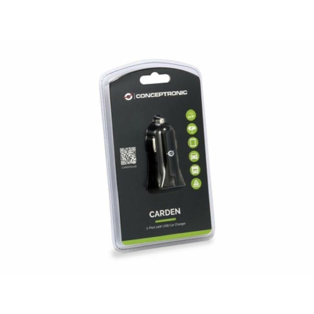 Car Charger Conceptronic 120547707 Black 24 W (1 Unit)