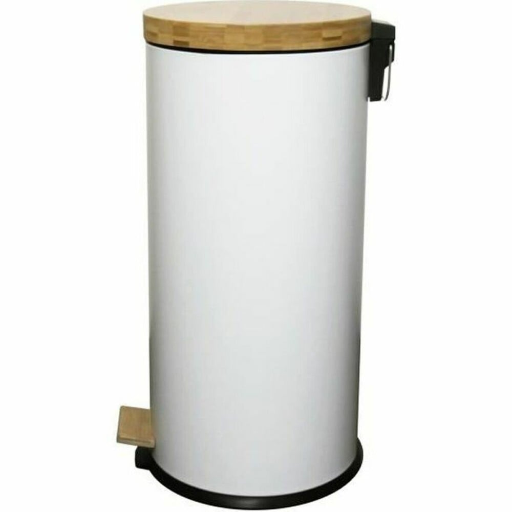 Rubbish Bin Kitchen Move White 30 L