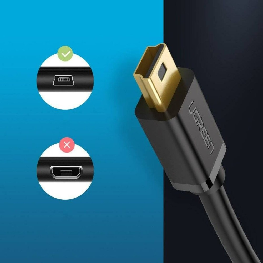 USB 2.0 A to Mini USB B Cable Ugreen 30472 Black