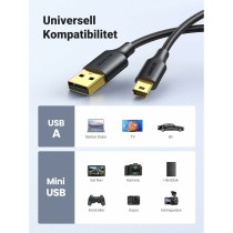 USB 2.0 A to Mini USB B Cable Ugreen 30472 Black